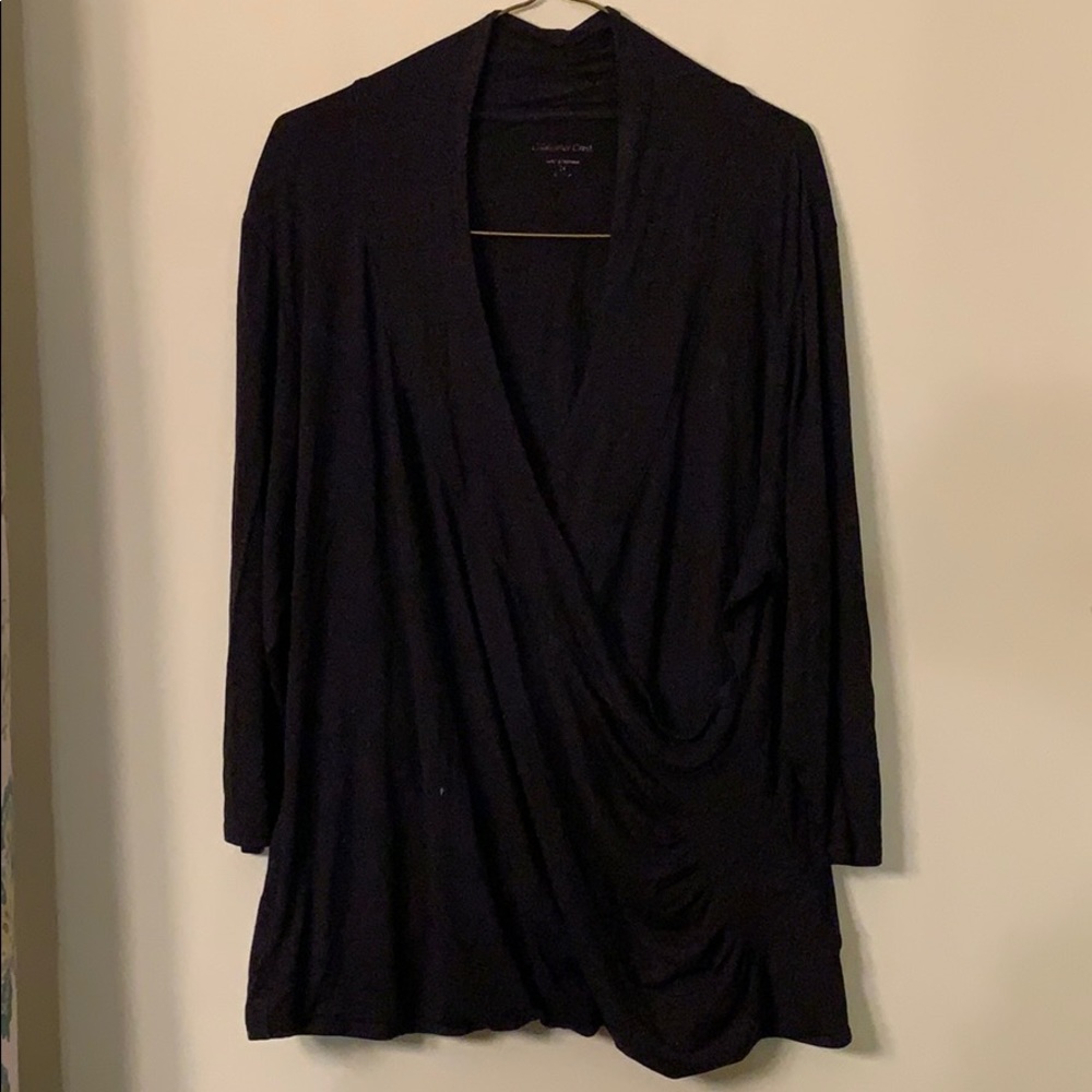 Coldwater Creek Woman’s long sleeve crisscross top